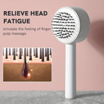 Anti-Static Airbag Massage One-key Self-cleaning Curly Hair Brush