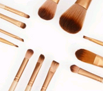 12-Makeup Brush Sets Iron Box Makeup Tools