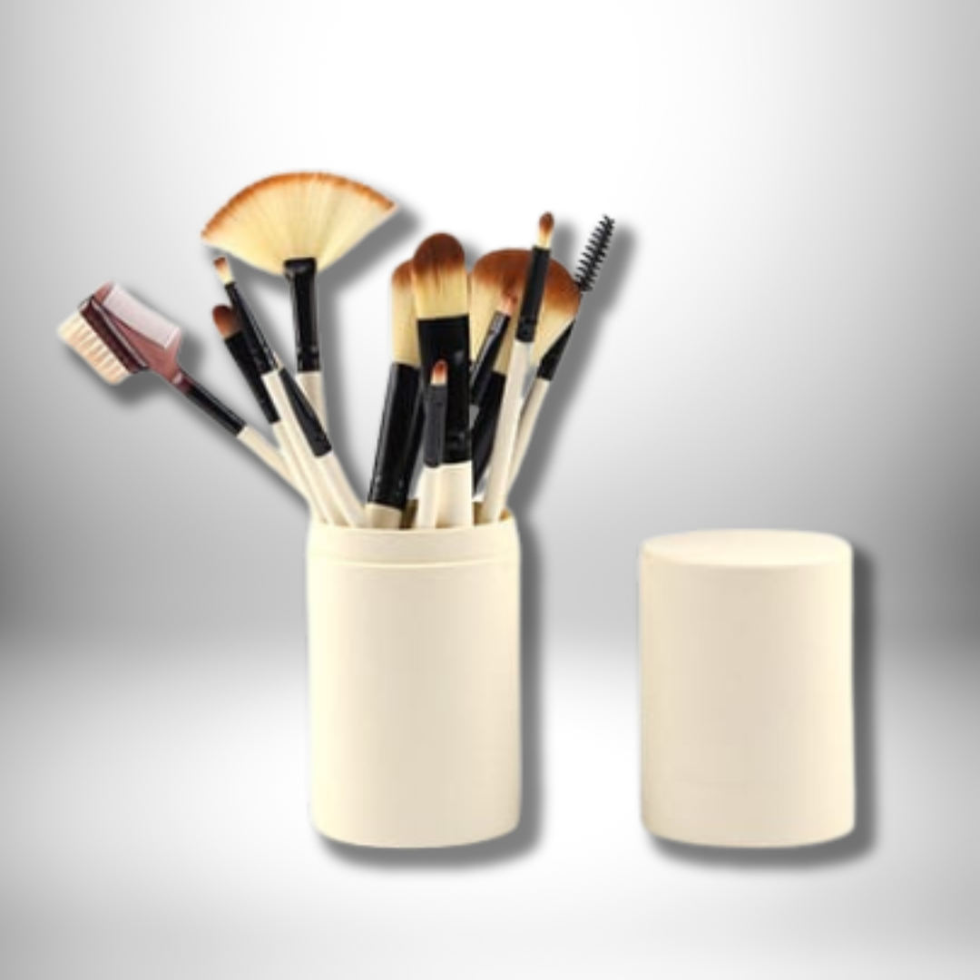 12 Piece Makeup Brushes Set