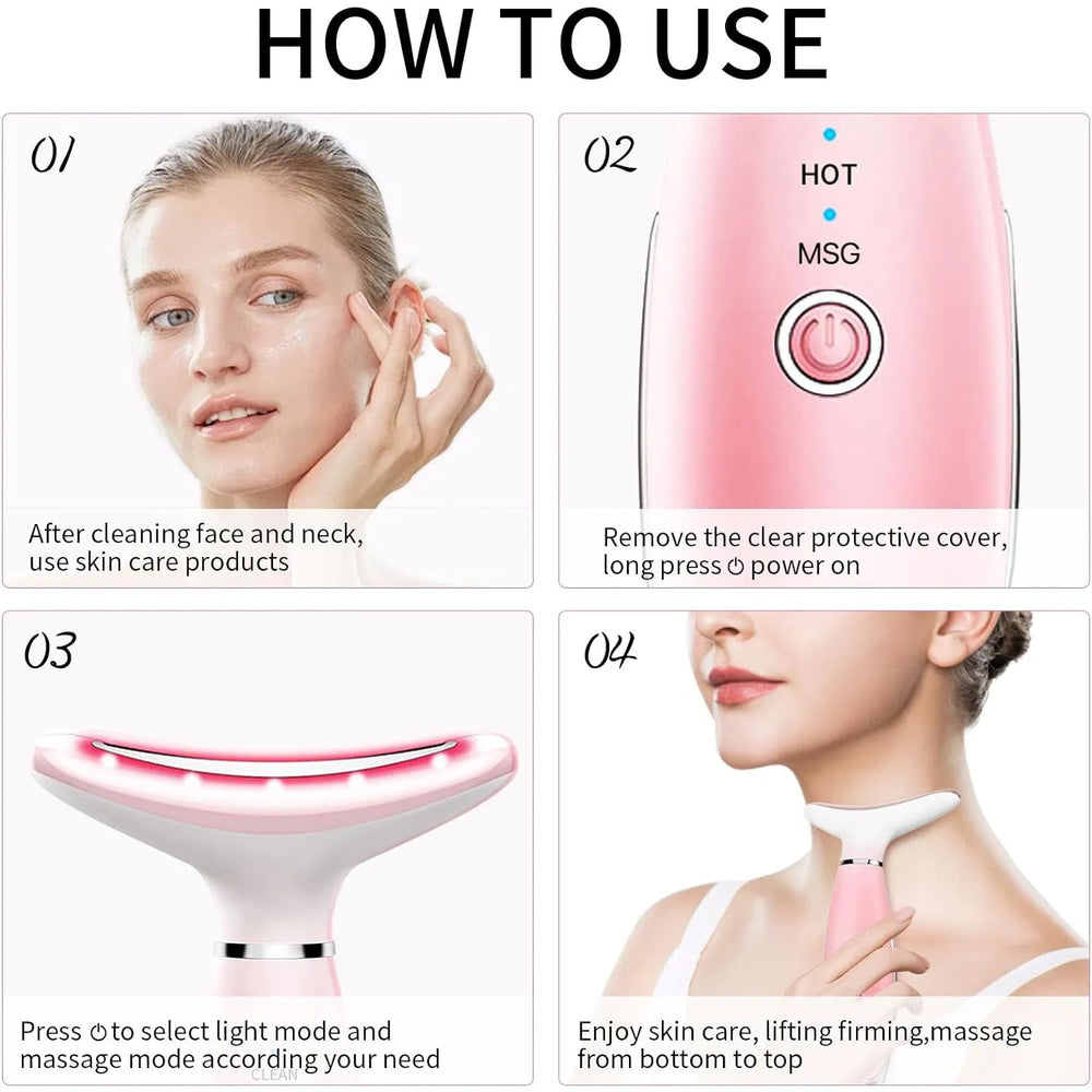 RadiantPulse – 3-in-1 Face Massager