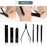Black Nail Clipper Manicure Set
