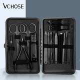 Black Nail Clipper Manicure Set