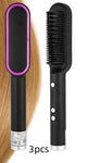 New 2 In 1 Hair Straightener Hot Comb Negative Ion Curling Tong Dual-purpose Electric Hair Brush